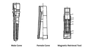Images of Cones Male and Female Cones and Magnetic Retrieval tool