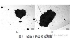 Metallographic inspection surface 