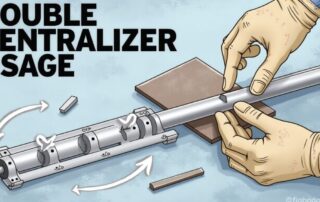 How to use a double centralizer